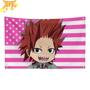 Bandera Eijiro Kirishima "Estilo Chibi Estudiante" – My Hero Academia™