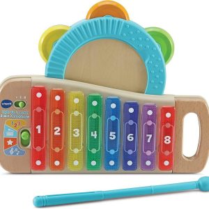 Xilófono Con Pandereta Vtech de Madera