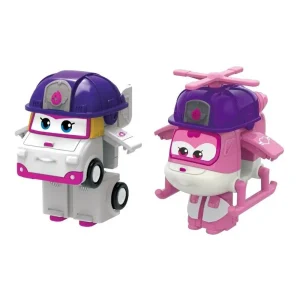 Set de Figuras Super Wings Rescue Dizzy y Zoey